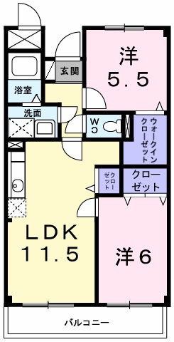 ポレール伊川２の間取り