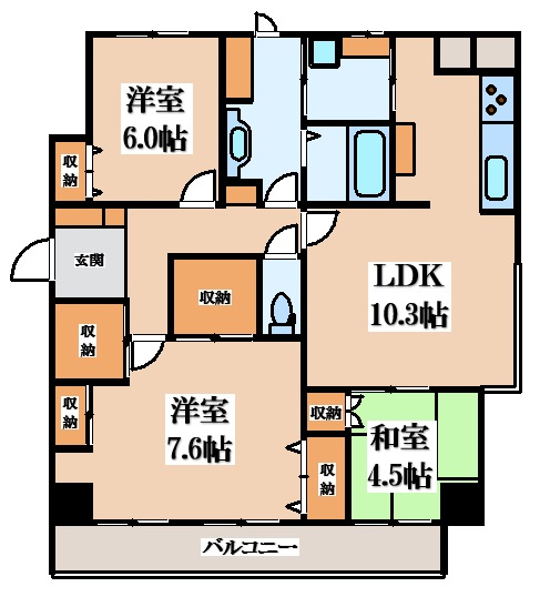 【間取り】 | サン・ハートビル青葦