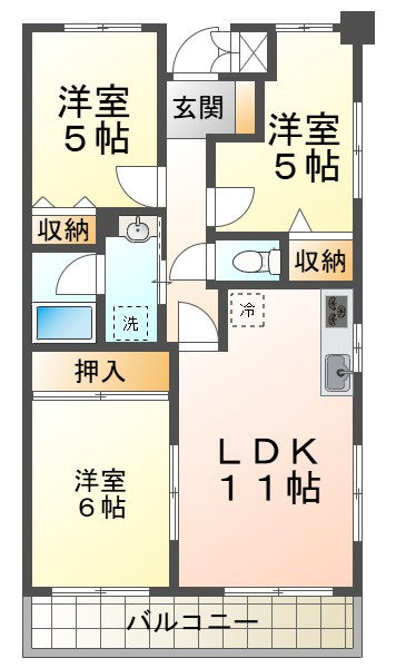 ガーデンハイツ桃山台壱番館の間取り