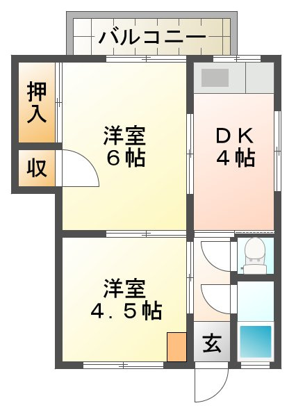 コウノカルチャーの間取り