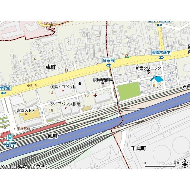 チャーリーズハウス根岸公園の地図