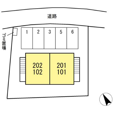 ジュネスKの区画図