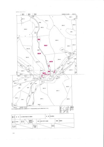 八女市売地の区画図