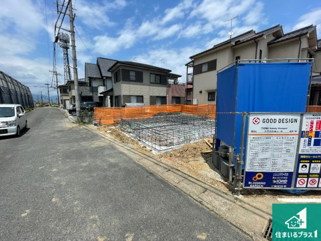 ★大津市秋葉台　限定1邸の前面道路含む現地写真|周辺は落ち着いた街並みの住宅地！子育てがしやすい住環境です！まだ未完成ですが、現地でしかわからない事もございます。是非一度ご覧ください。