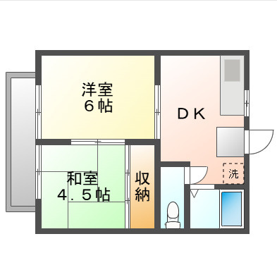コーポ西崎の間取り
