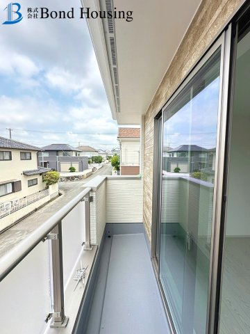 閑静な住宅街　狩場台3期　新築2区画　1号棟のバルコニー