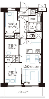 ネオコーポ南馬込の間取り