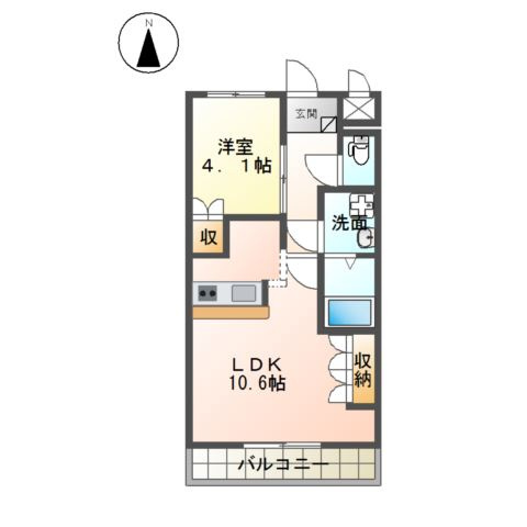 【間取り】 | ルミナス・ヨシダＡ