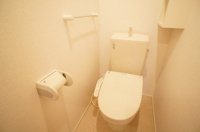 落ち着いた色調のトイレです