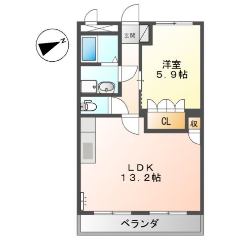 シャルマン祇園の間取り