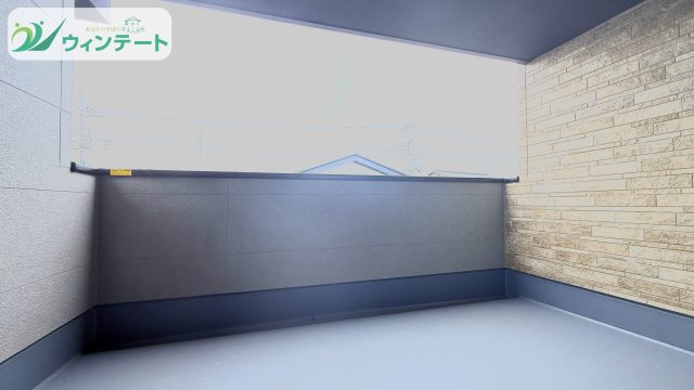 下妻市長塚5期　新築戸建　1号棟のバルコニー|ワイドなバルコニーで、洗濯物や布団もまとめて干せます。毎日の家事がラクになるうれしいスペースです。