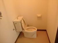 落ち着いた色調のトイレです