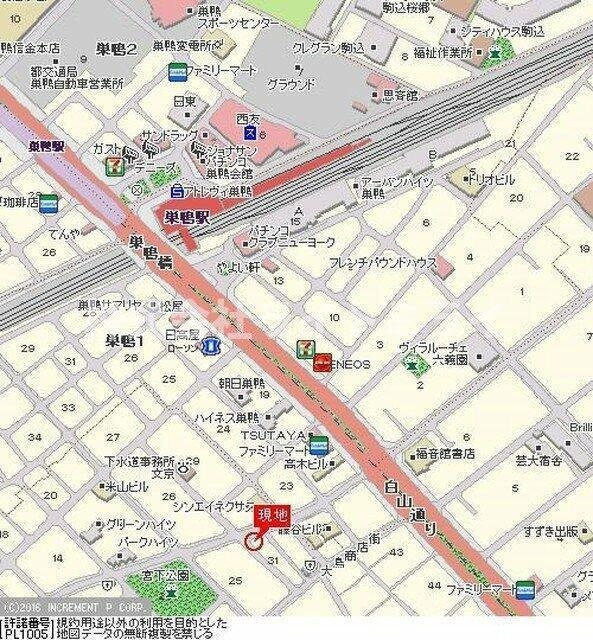 文京区千石４丁目の賃貸マンションの地図| 