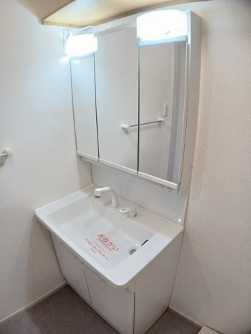 ピュアティ弐番館の洗面所|脱衣スペースもあります