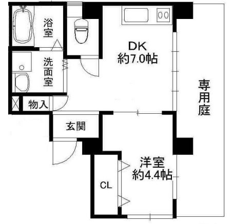 奥野ハイツの間取り