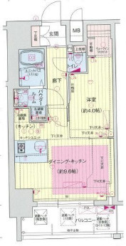 プレサンス立売堀アーバンスタイルの間取り