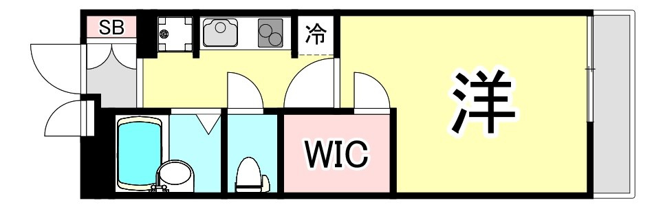 レオパレス甲子園高潮町Ⅰの間取り