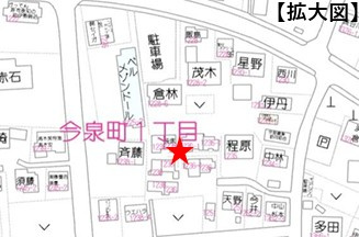 伊勢崎市 今泉町１丁目（新伊勢崎駅） 住宅用地の地図