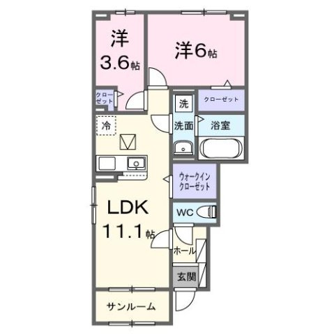 メゾン・ルリアンの間取り