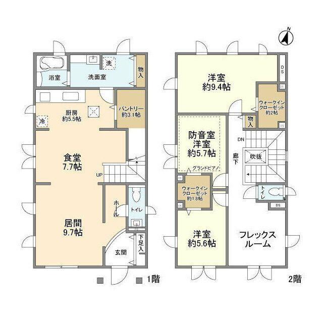 深沢１丁目貸家の間取り
