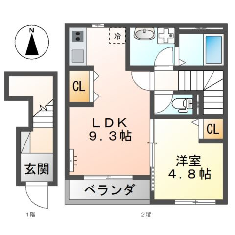 サニーコートＭの間取り