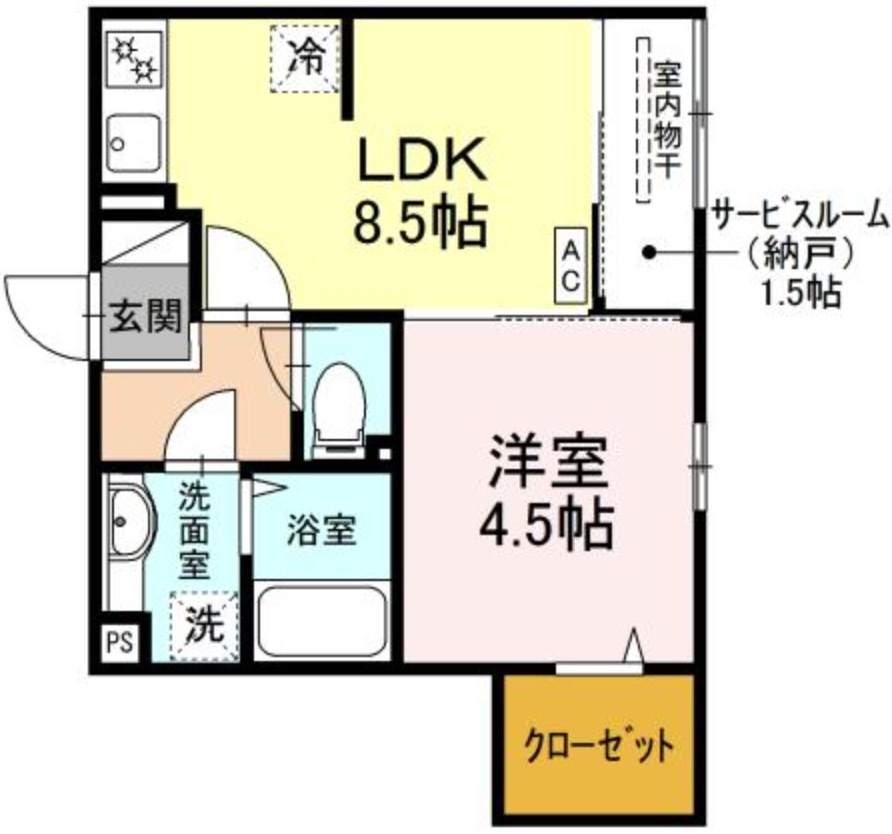 D-room元町の間取り