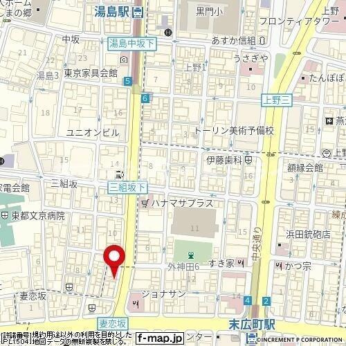 千代田区外神田６丁目の賃貸マンションの地図| 