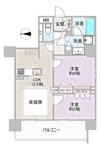 オープンレジデンシア丸の内THE COURTの間取り