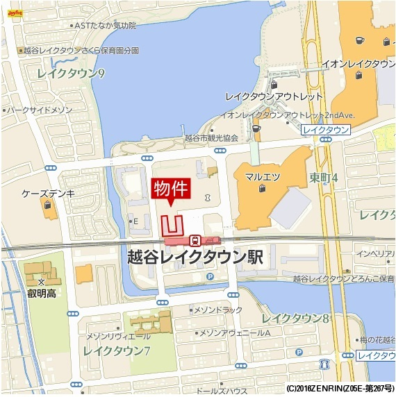 Ｂｒｉｌｌｉａ越谷レイクタウンの地図