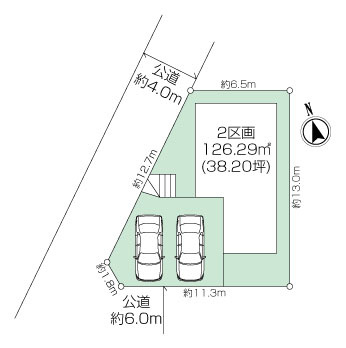 ～建築条件付売地～〈全3区画〉横須賀市小矢部　2区画の画像