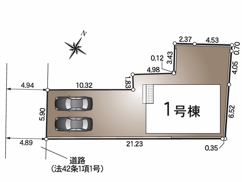 クレイドルガーデン宇多津町第４◇耐震等級３取得の地震に強いオール電化住宅です！の区画図|全体区画図
入居者以外の出入りが少ないので小さいお子様にも安心安全な立地です(^^♪