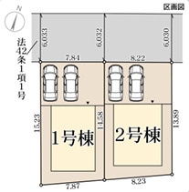リーブルガーデン神戸市西区学園東町3期の区画図