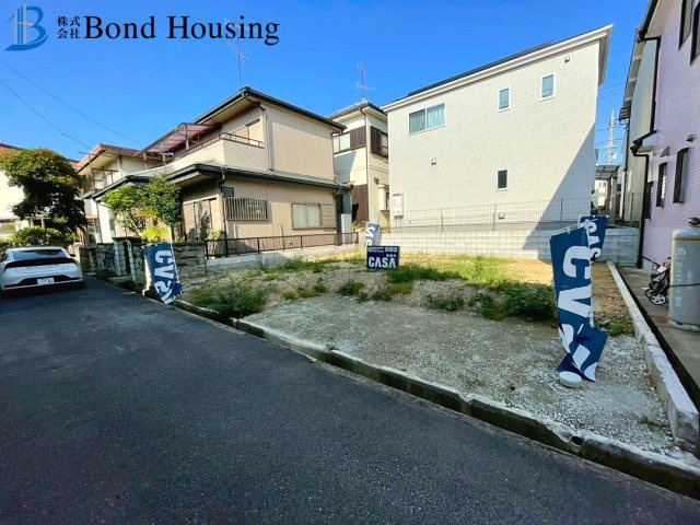 西江井ヶ島駅徒歩8分　大久保町西島　新築限定1棟の前面道路含む現地写真