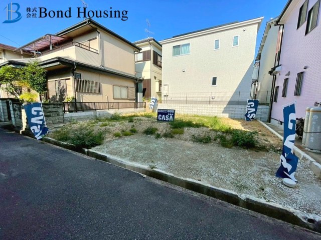 西江井ヶ島駅徒歩8分　大久保町西島　新築限定1棟の前面道路含む現地写真