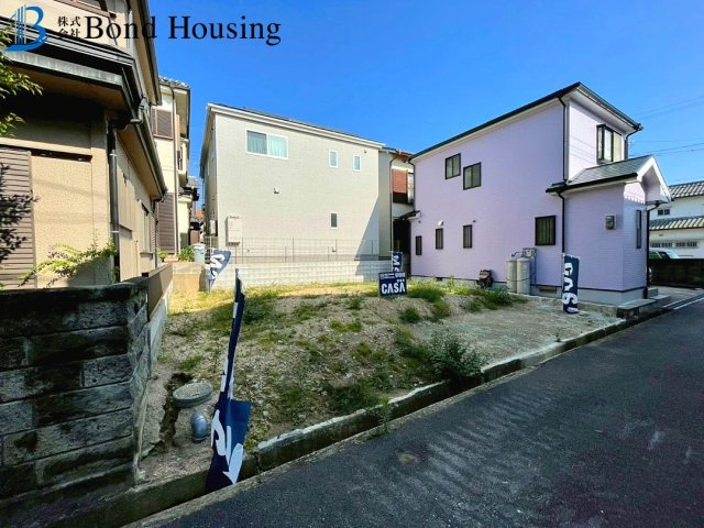 西江井ヶ島駅徒歩8分　大久保町西島　新築限定1棟の前面道路含む現地写真