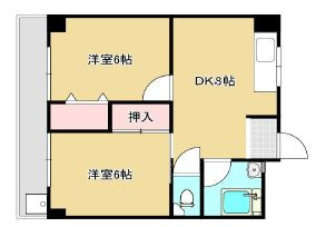 リーガルハウスⅢ垂水の間取り