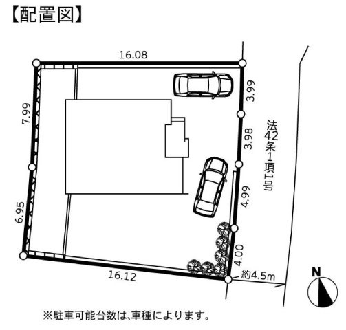 【横浜市栄区東上郷町41-25新築戸建て】★仲介手数料無料★（庄戸小学校・上郷中学校）の区画図