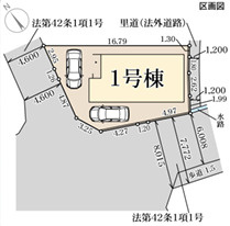リーブルガーデン大津市真野5丁目4期の区画図