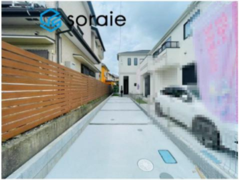 川越市砂新田1丁目　全2棟　新築戸建　ハートフルタウンの駐車場|8/17撮影
