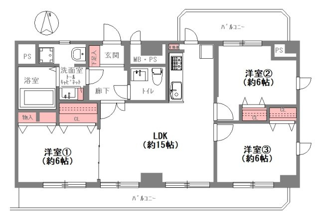 ライオンズマンション日本橋の間取り