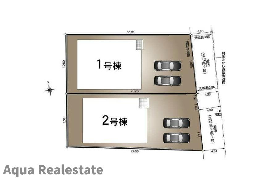 クレイドルガーデン 徳島市末広第3の前面道路含む現地写真