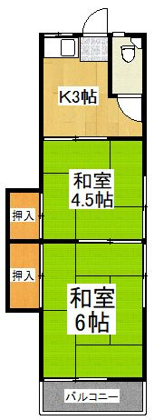 【間取り】 | 第３元秀荘
