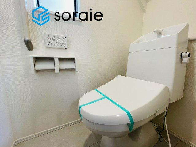 川越市砂新田1丁目　全2棟　新築戸建　ハートフルタウンのトイレ|8/17撮影