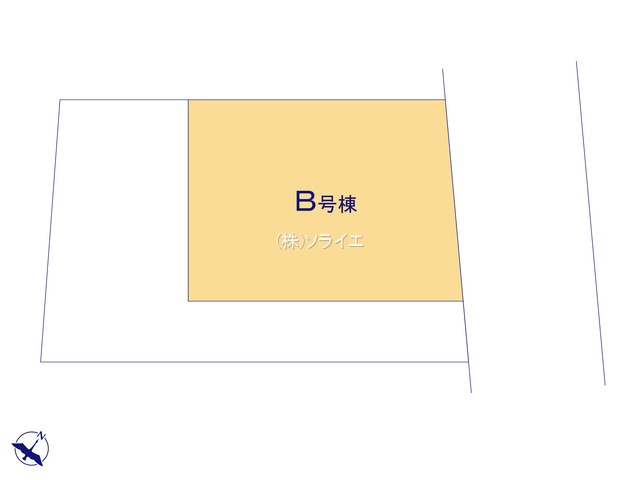 川越市砂新田1丁目　全2棟　新築戸建　ハートフルタウンの区画図