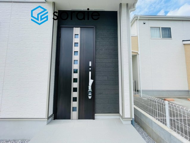 川越市砂新田1丁目　全2棟　新築戸建　ハートフルタウンの玄関|8/17撮影