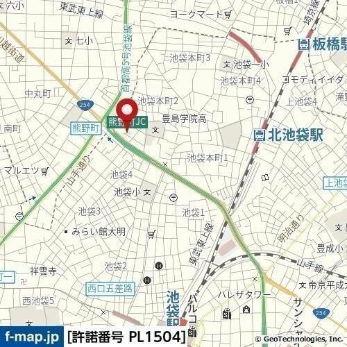 メゾン池袋の地図