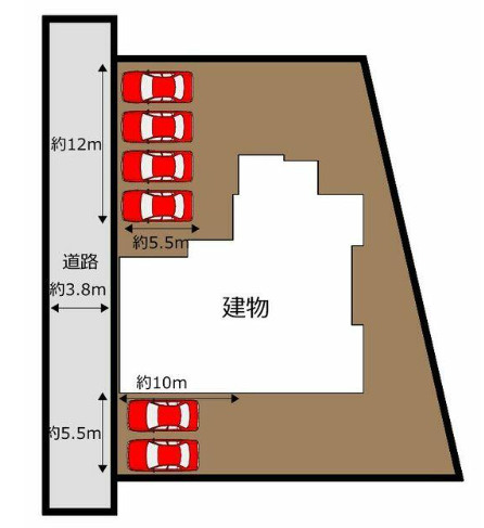 売中古戸建　富士市中里の区画図