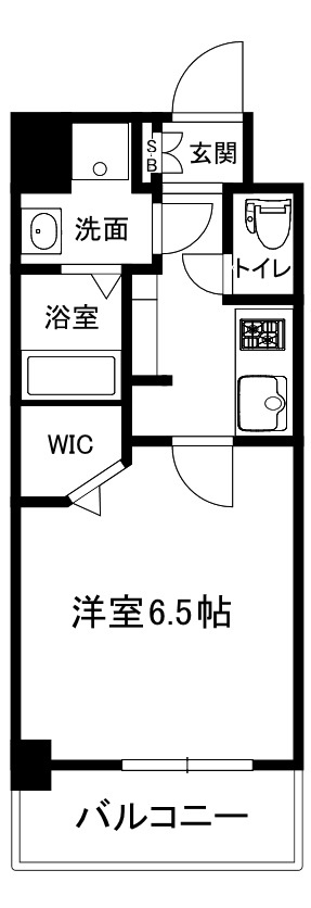 大阪市中央区内久宝寺町２丁目の賃貸マンションの間取り