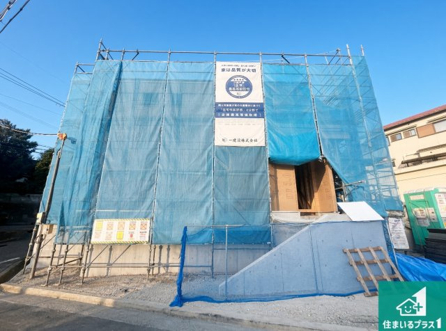 明石市藤江　新築一戸建ての外観|周辺は落ち着いた街並みの住宅地！子育てがしやすい住環境です！まだ未完成ですが、現地でしかわからない事もございます。是非一度ご覧ください。