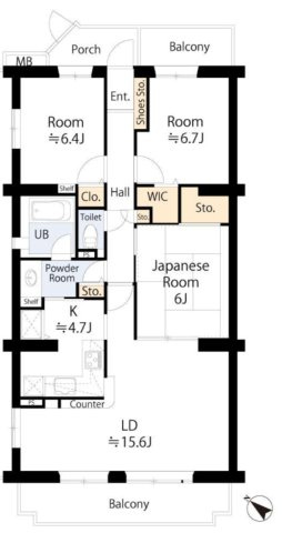 【間取り】 | コスモ茅ヶ崎プレシオ